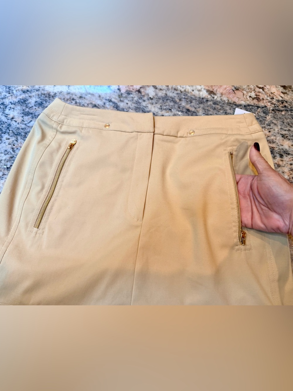 NWT Tail Tech Golf Skort Skirt Size 2 Beige Performance Stretch Athletic Preppy - Picture 11 of 15
